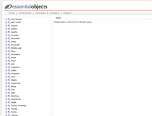 Tablet Screenshot of demo.essentialobjects.com
